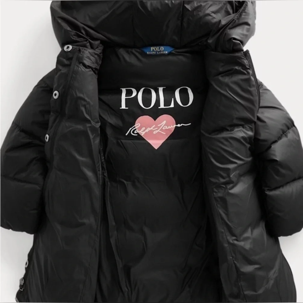 Polo by Ralph Lauren Down Black Hooded Kids Puffer Coat